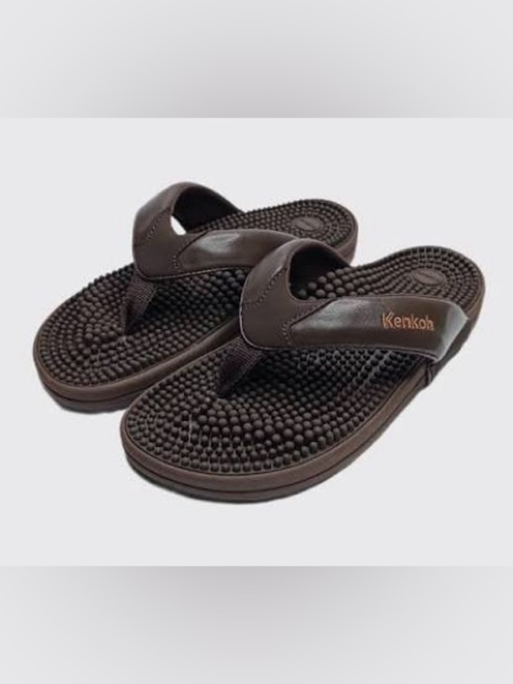 Kenkoh Genki Brown Reflexology Massage Sandals Women’s Size 10
